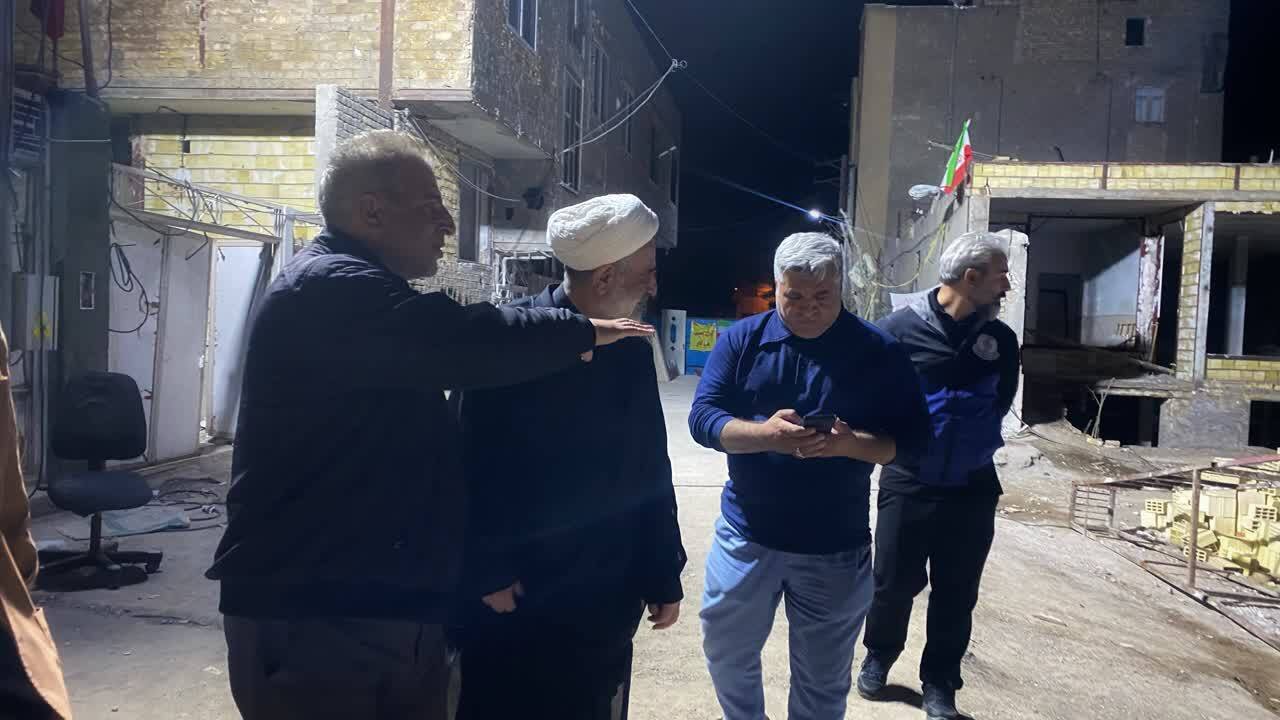 بازدید میدانی ذوالنوری از محل حمله دشمن به محله امام خمینی(ره) در قم