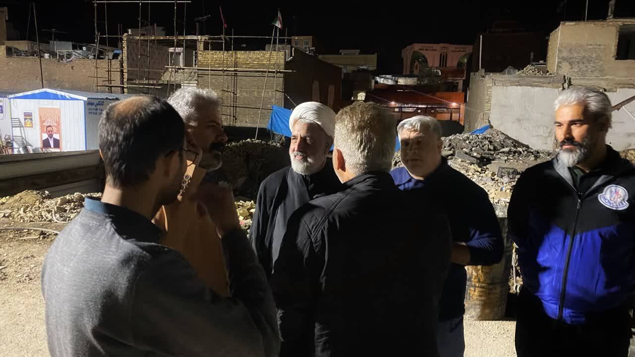 بازدید میدانی ذوالنوری از محل حمله دشمن به محله امام خمینی(ره) در قم