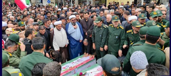 وداع باشکوه با قهرمانان و تشییع پیکر پاک شهدای گرمی