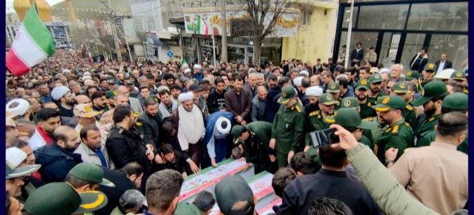 وداع باشکوه با قهرمانان و تشییع پیکر پاک شهدای گرمی