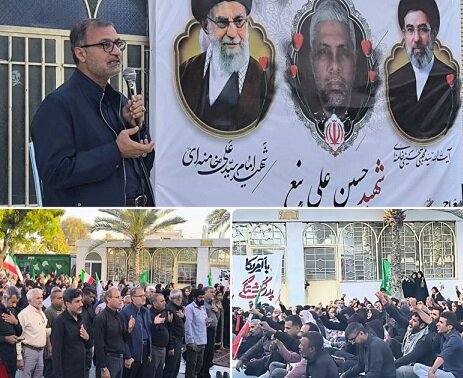 برگزاری مراسم اربعین «قائد امت» در دهستان ایسین/ تأکید احمد مرادی بر نقش حضور مردم در شکست توطئههای دشمن