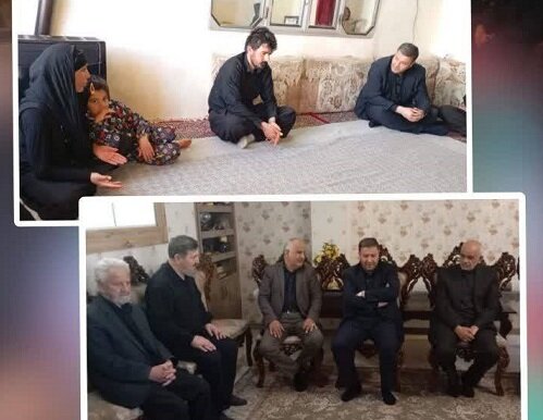 همراهی "رشیدی" با خیل گسترده مردم در اربعین رهبر شهید/دیدار با خانواده شهدا و تقدیم لوح یادبود ریاست مجلس