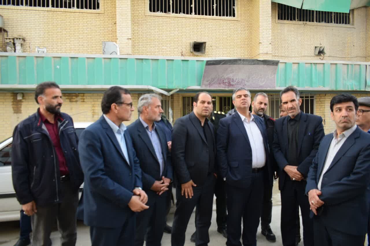 بازدید بیات از اماکن آسیب دیده شهرستان خمین در حملات آمریکایی- صهیونیستی