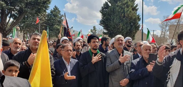 حضور مفتح در مراسم اربعین رهبر شهید انقلاب اسلامی