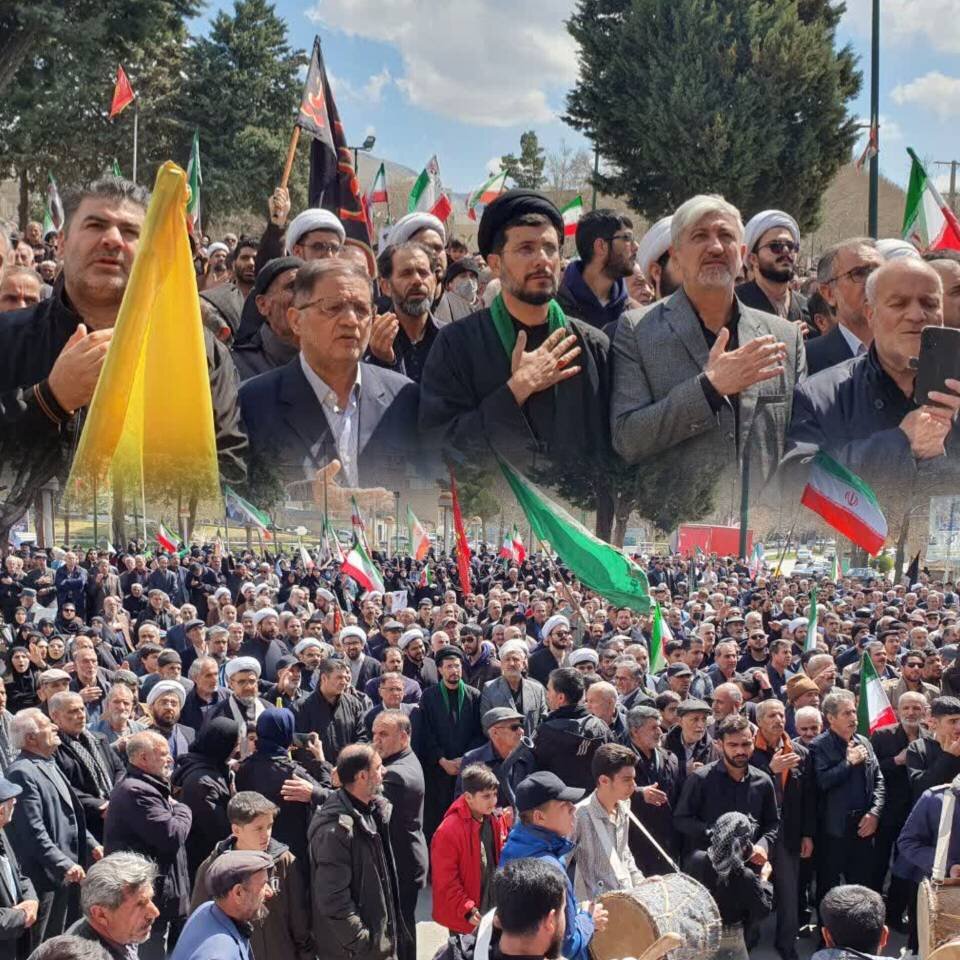 حضور مفتح در مراسم اربعین رهبر شهید انقلاب اسلامی