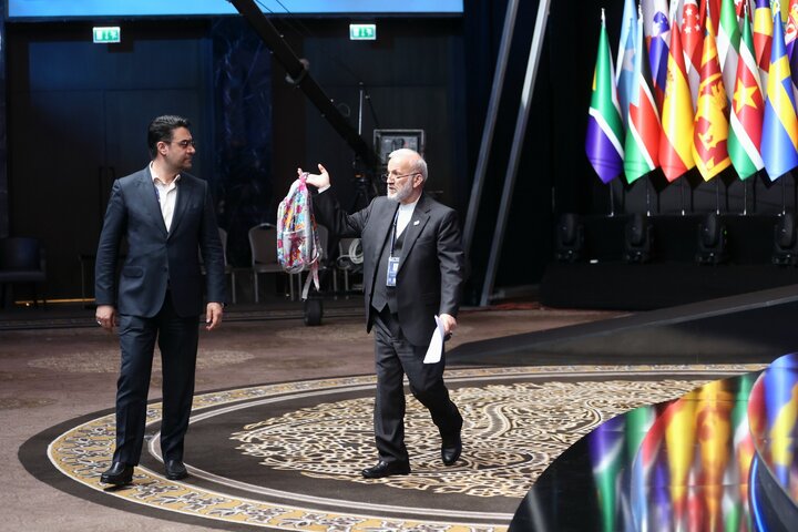 سخنرانی متکی رئیس هیأت پارلمانی ایران در مجمع عمومی IPU