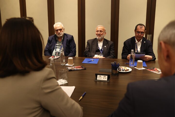 دیدار منوچهر متکی و آندا فیلیپ معاون اجرایی IPU