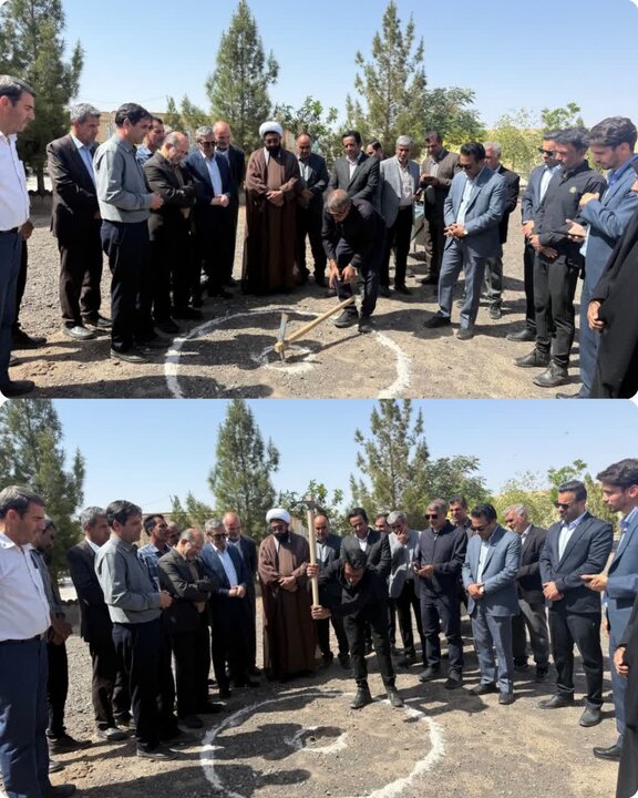 کلنگ دارالقرآن ۶ کلاسه تقی آباد با اعتبار ۲۳ میلیارد ریال توسط خیّرین به زمین زده شد