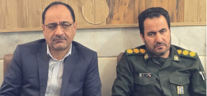 نشست طهماسبی با فرمانده جدید سپاه پاسداران شهرستان نی‌ریز