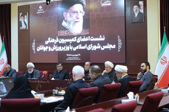 نشست نایب‌رئیس مجلس و اعضای کمیسیون فرهنگی با وزیر ورزش و جوانان
