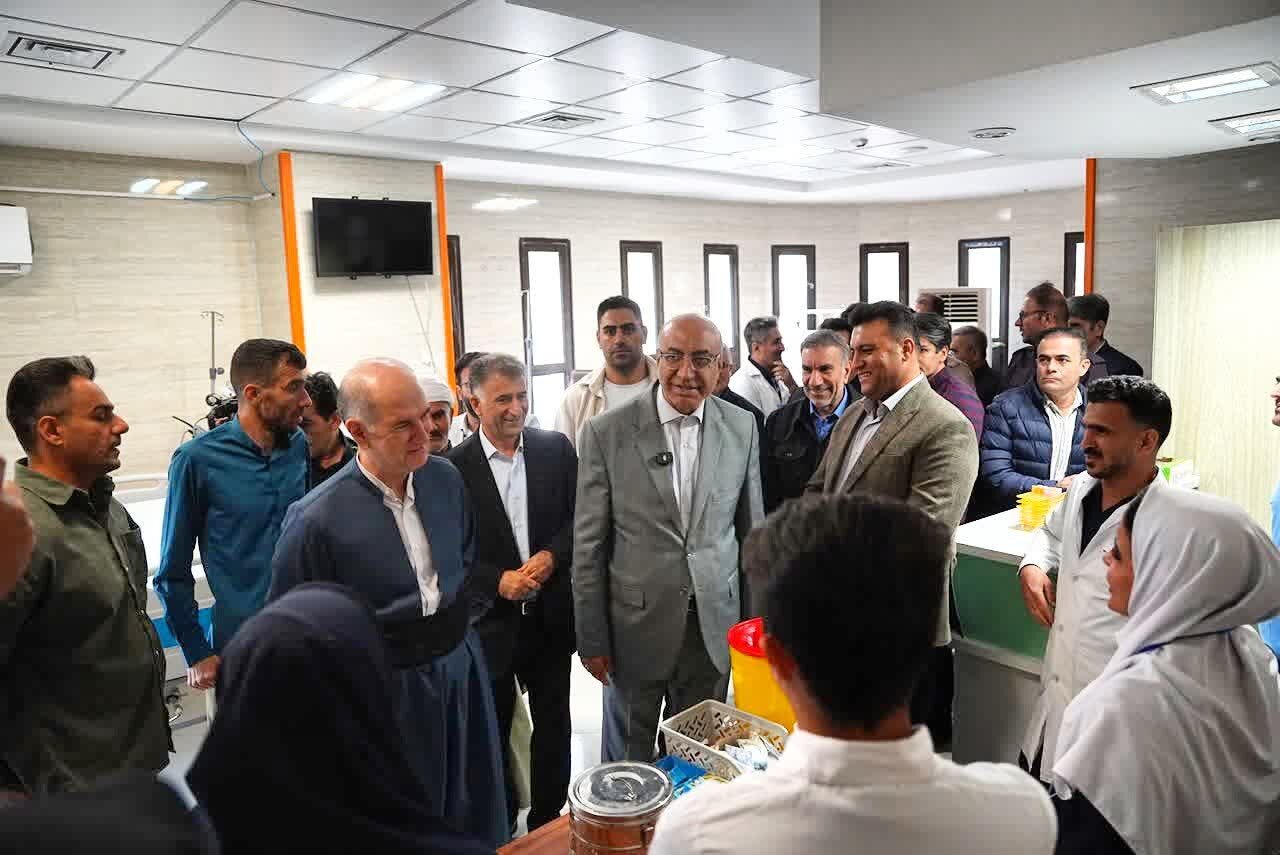 بازدید میدانی یوسفی از مرز شیخ صله/ بیمارستان جدید ثلاث باباخانی بعد از ۹ سال به بهره برداری رسید