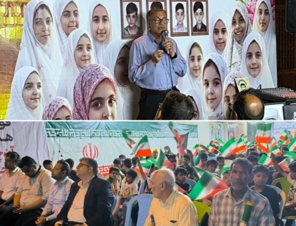 حضور و سخنرانی احمد مرادی در مراسم اولین سالگرد شهدای حادثه بندر شهید رجایی