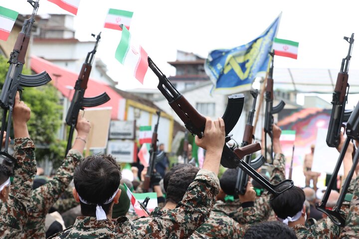 حضور حاجی بابایی در اجتماع مردمی جان‌فدایان رضوی