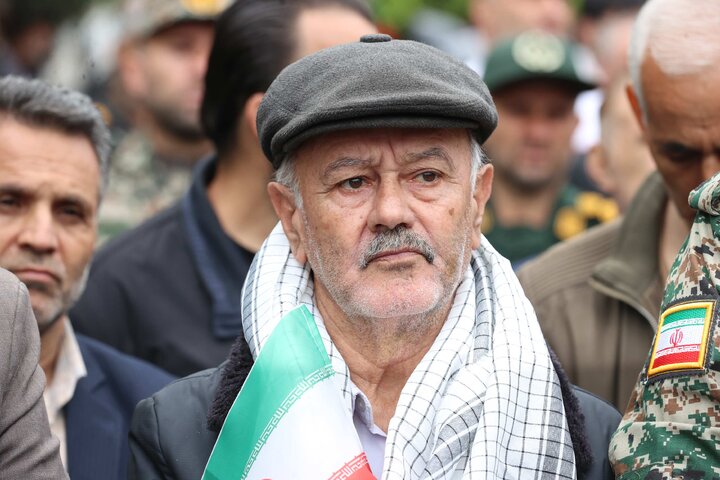 حضور حاجی بابایی در اجتماع مردمی جان‌فدایان رضوی