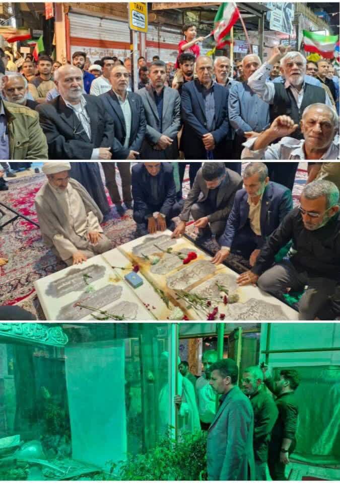 حضور پاپی زاده در اجتماع مردم انقلابی دزفول/ ادای احترام به مقام شامخ سپهبد شهید غلامعلی رشید