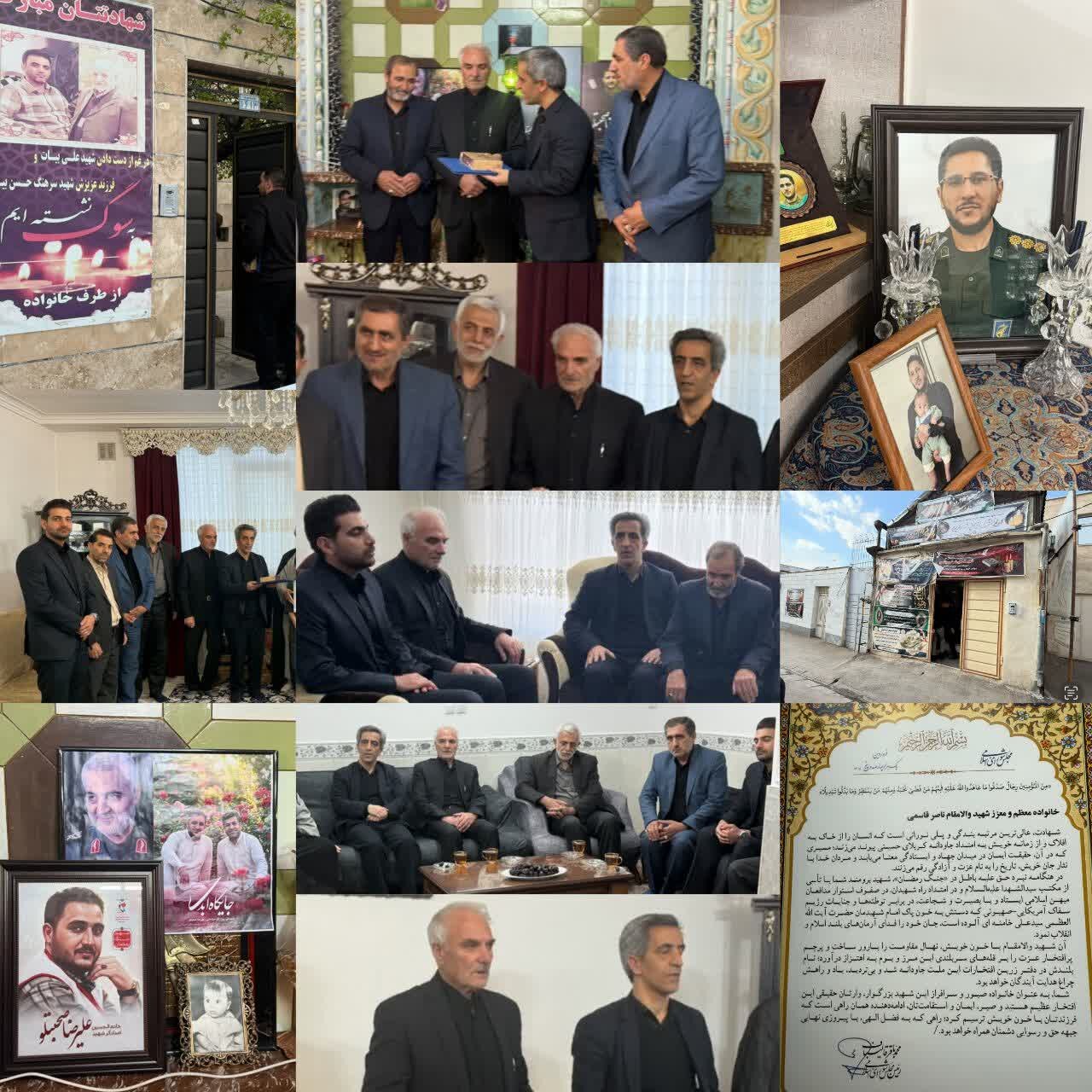 نماینده زنجان پای کار اهالی روستاهای زنجانرود/دیدار با خانواده های شهدای جانفدا