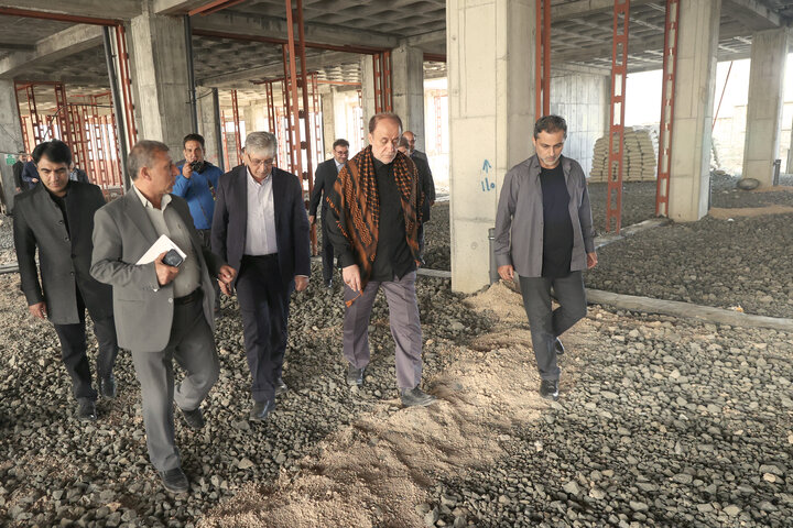 بازدید حاجی بابایی از سد گیوی، پروژه توسعه مصلی امام خمینی (ره) و بیمارستان‌ شهرستان خلخال