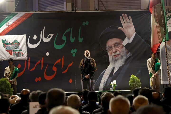 حضور حاجی بابایی در اجتماع پرشور و حماسی مردم شهرستان‌های خلخال و کوثر