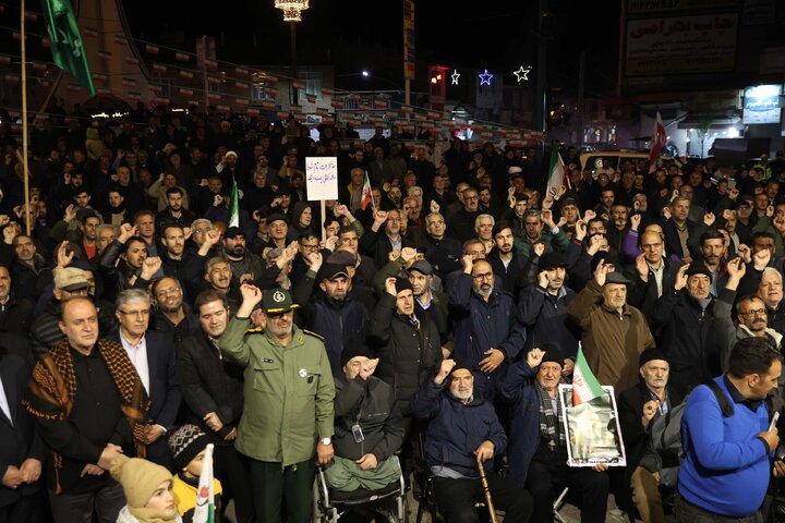 حضور حاجی بابایی در اجتماع پرشور و حماسی مردم شهرستان‌های خلخال و کوثر