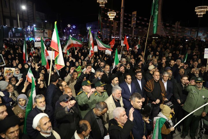 حضور حاجی بابایی در اجتماع پرشور و حماسی مردم شهرستان‌های خلخال و کوثر
