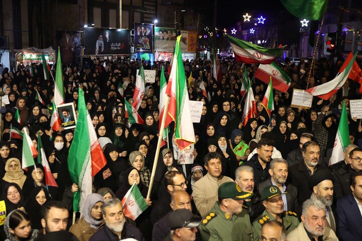 حضور حاجی بابایی در اجتماع پرشور و حماسی مردم شهرستان‌های خلخال و کوثر