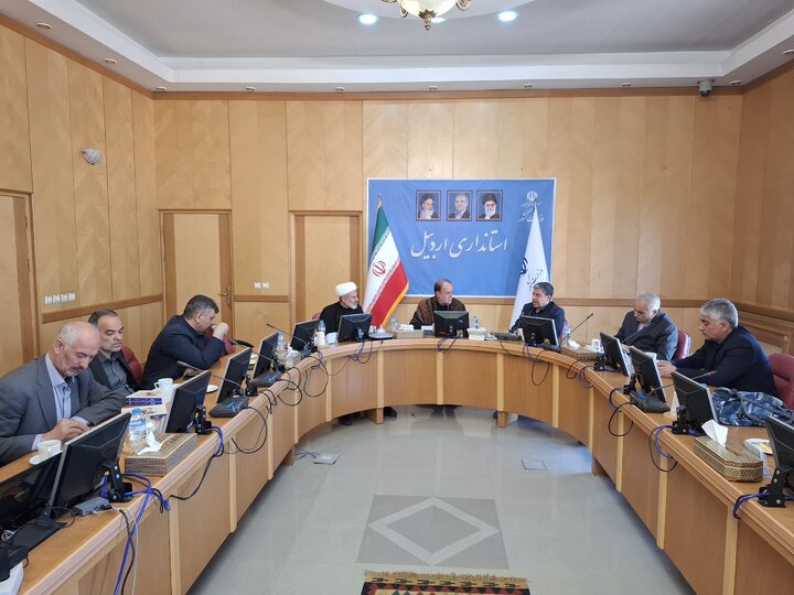 دیدار حاجی‌بابایی با امامی یگانه استاندار اردبیل و معاونان وی