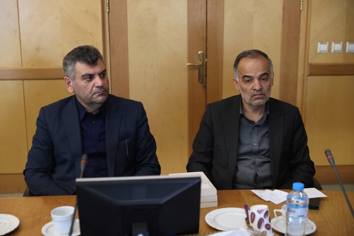 دیدار حاجی‌بابایی با امامی یگانه استاندار اردبیل و معاونان وی