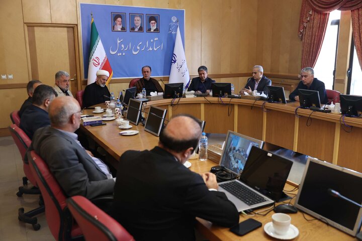 دیدار حاجی‌بابایی با امامی یگانه استاندار اردبیل و معاونان وی
