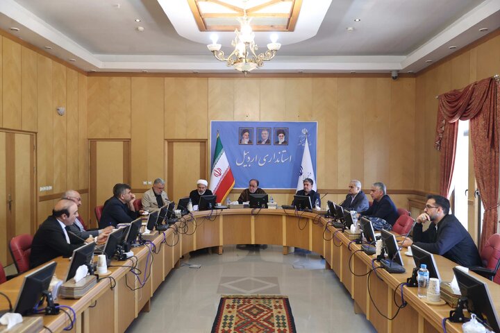 دیدار حاجی‌بابایی با امامی یگانه استاندار اردبیل و معاونان وی