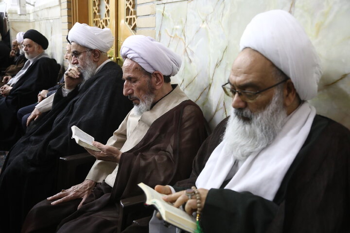 مراسم اربعین شهید لاریجانی در حرم مطهر حضرت معصومه (س) - قم