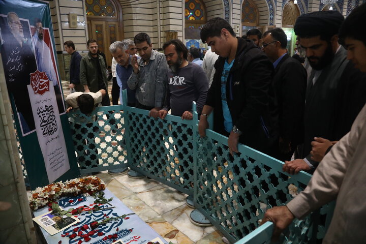 مراسم اربعین شهید لاریجانی در حرم مطهر حضرت معصومه (س) - قم