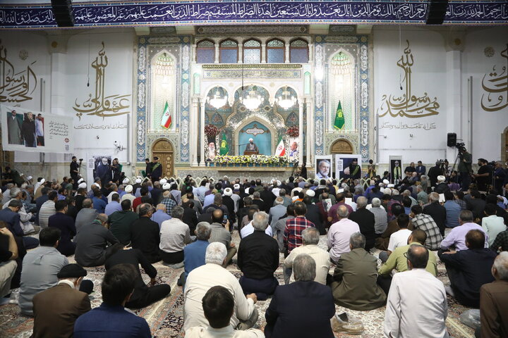 مراسم اربعین شهید لاریجانی در حرم مطهر حضرت معصومه (س) - قم