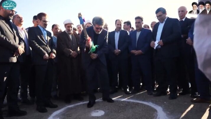 حضور علی احمدی در مراسم کلنگ‌زنی پارک مسافر و آغاز ساماندهی ورودی شهر بکتاش