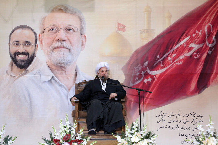 مراسم گرامیداشت شهید دکتر علی لاریجانی و فرزندش - تهران
