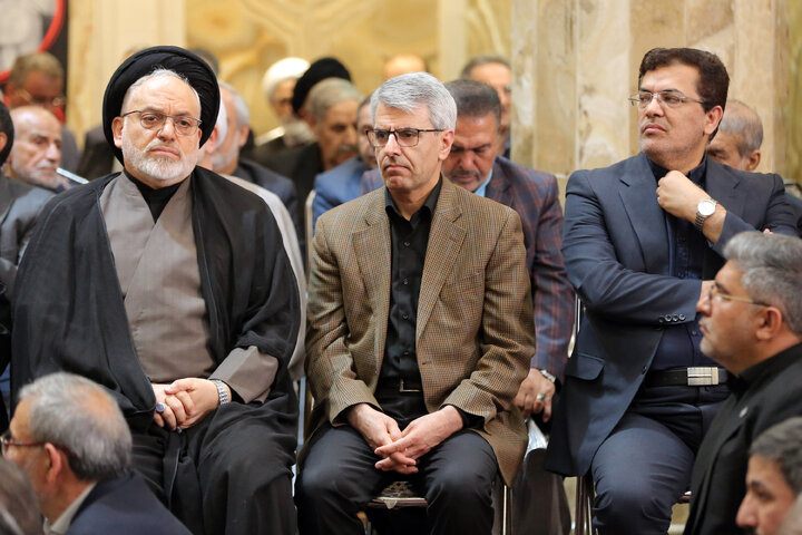 مراسم گرامیداشت شهید دکتر علی لاریجانی و فرزندش - تهران