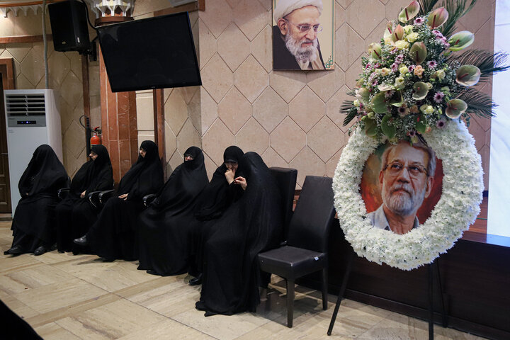 مراسم گرامیداشت شهید دکتر علی لاریجانی و فرزندش - تهران