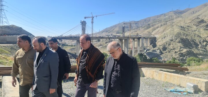 بازدید نایب رئیس مجلس از پل B۱ کرج