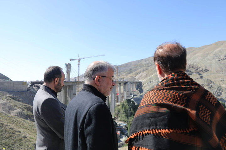 بازدید حاجی بابایی از پل B1 کرج