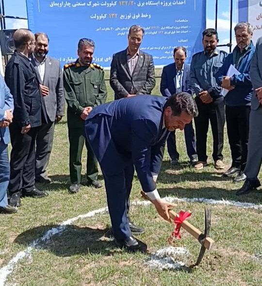 کلنگ‌زنی پست برق شهرک صنعتی ورقه با پیگیری شهسواری