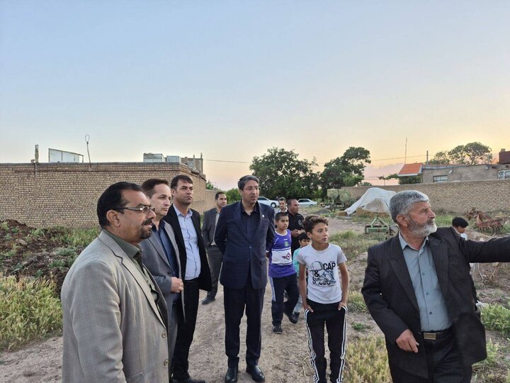پیگیری میدانی مشکلات روستاهای دهستان فضل بخش مرکزی نیشابور با حضور سید یحیی سلیمانی