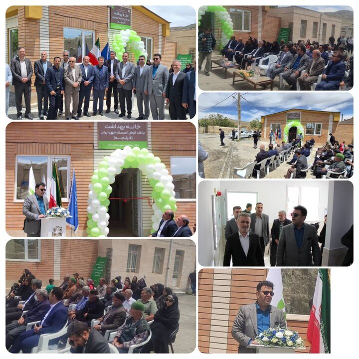 آیین افتتاح خانه بهداشت روستای قزلیجه با حضور رئیس مجمع نمایندگان استان مرکزی