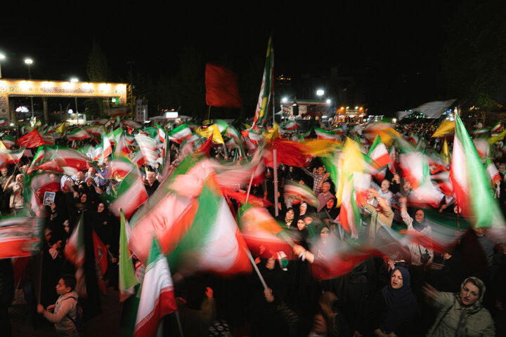 سخنرانی خضریان در تجمع مردمی میدان تجریش تهران