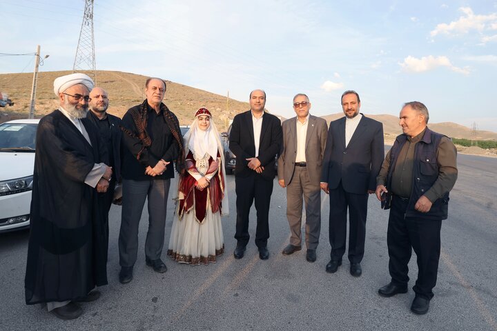 استقبال از حاجی بابایی در بدو ورود به شهرستان نهاوند