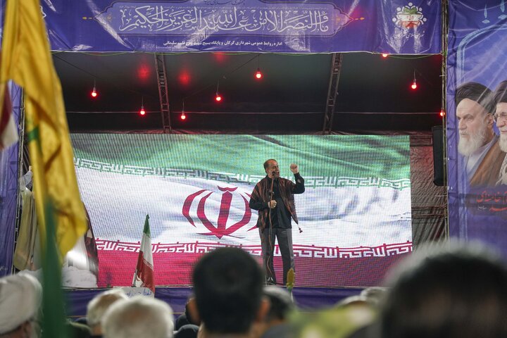 سخنرانی دکتر حاجی‌بابایی در تجمع مردم گرگان