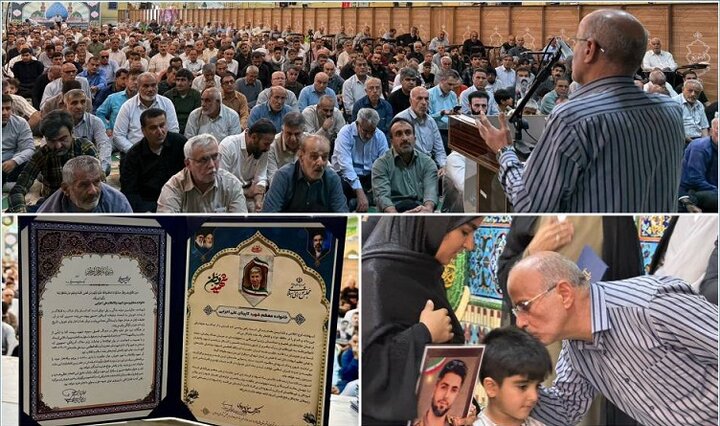 ابلاغ پیام دکتر قالیباف به خانواده شهدای جنگ رمضان لامرد و مُهر؛ از سوی موسوی