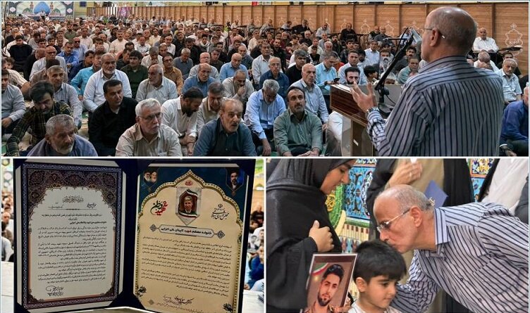 ابلاغ پیام دکتر قالیباف به خانواده شهدای جنگ رمضان لامرد و مُهر؛ از سوی موسوی