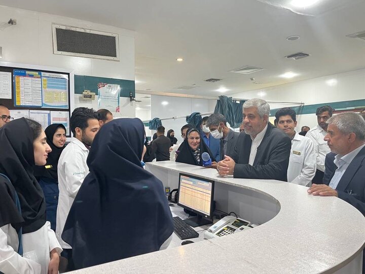 بازدید سرزده بهنام سعیدی از بیمارستان امام خمینی(ره) جیرفت