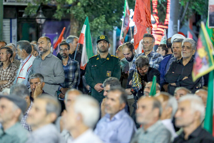 سخنرانی نیکزاد در تجمع شبانه شهرستان محلات