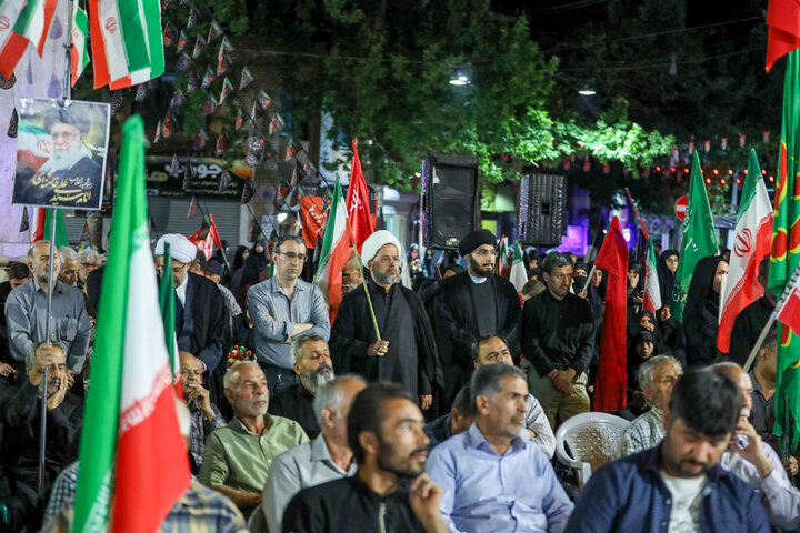 سخنرانی نیکزاد در تجمع شبانه شهرستان محلات