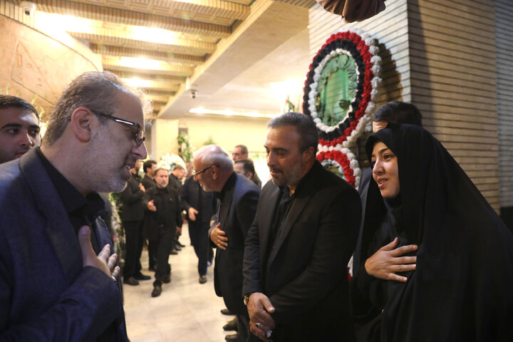 مراسم ختم پدر زهرا سعیدی نماینده مردم مبارکه در مجلس